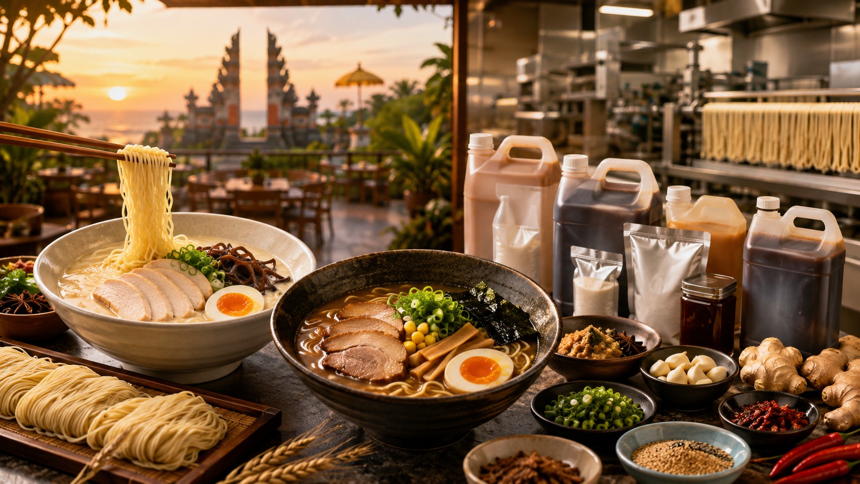Ebara Foods Indonesia ramen ingredient, noodle manufacturing and foodservice distribution opportunity.