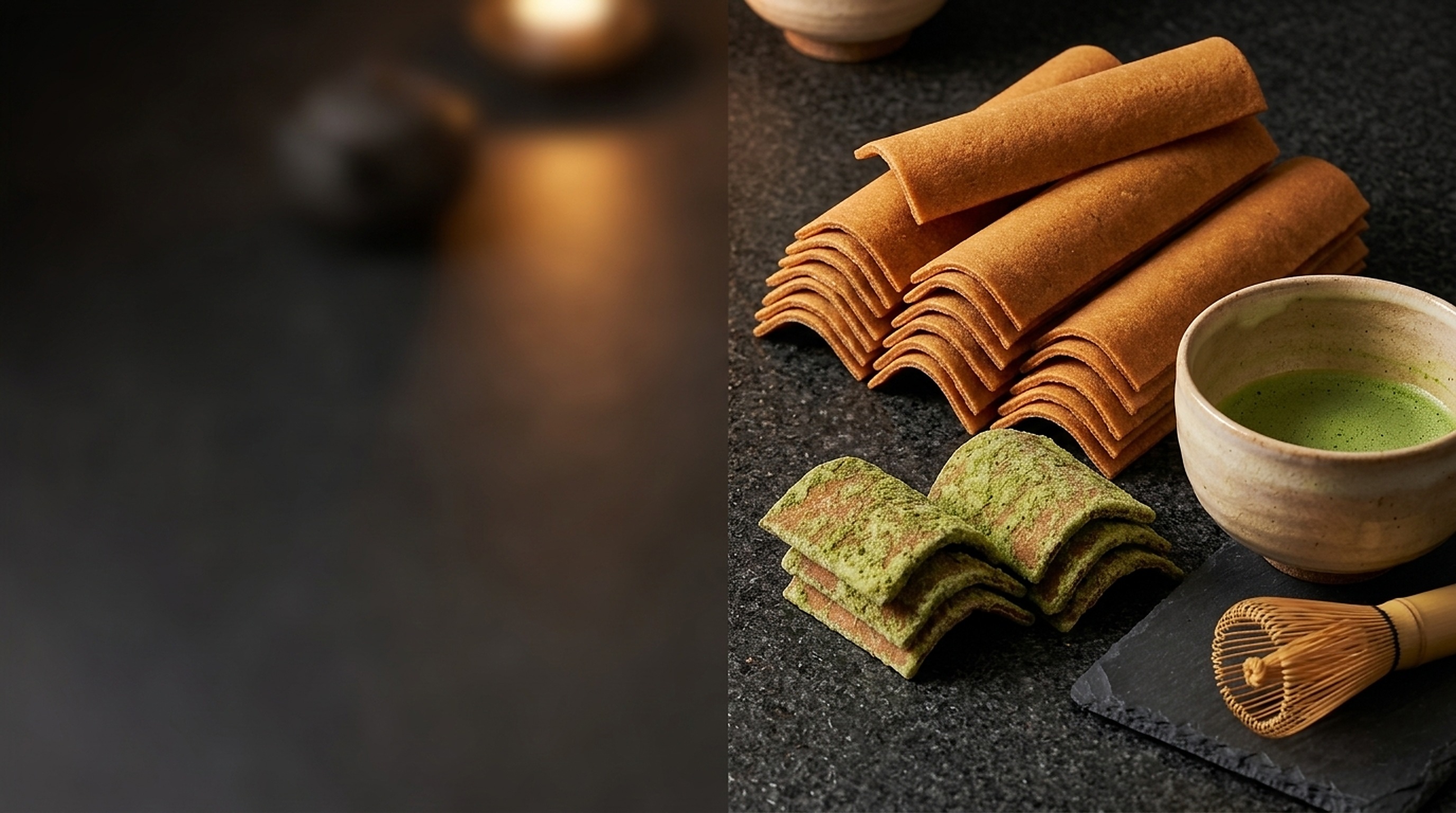 Izutsu Yatsuhashi authentic traditional Kyoto baked confectionery and Uji Matcha