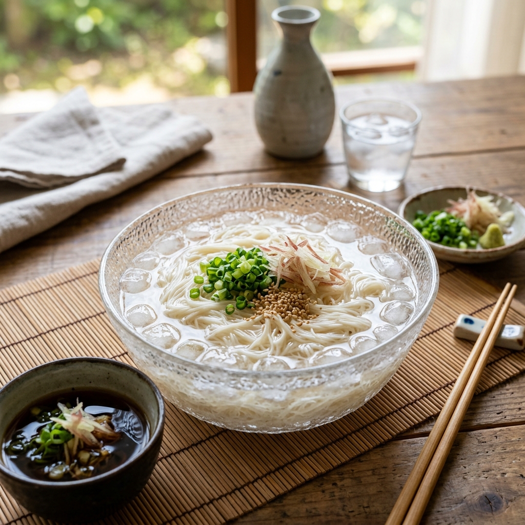 Okayama Tenobe Somen hand-stretched noodle product image for distribution opportunity