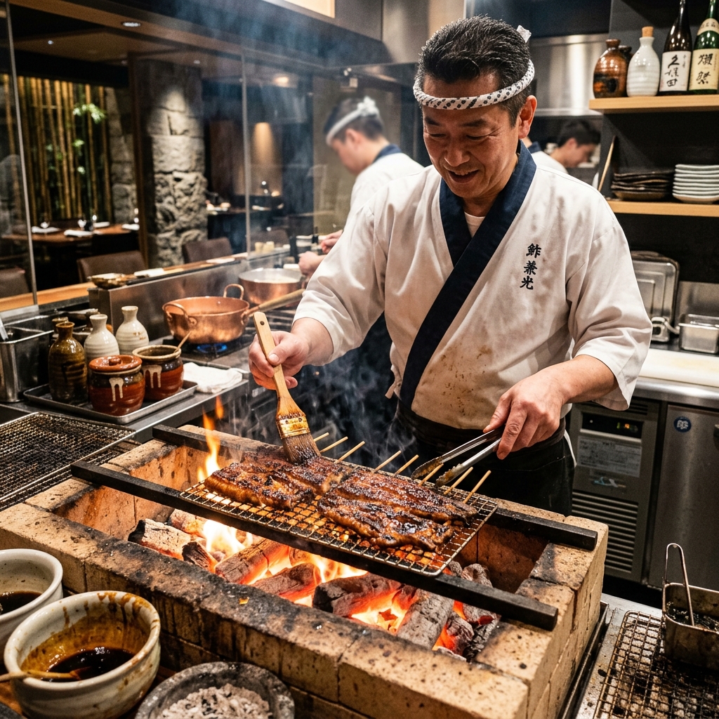 Japanese unagi rice bowl image for restaurant master franchise opportunity