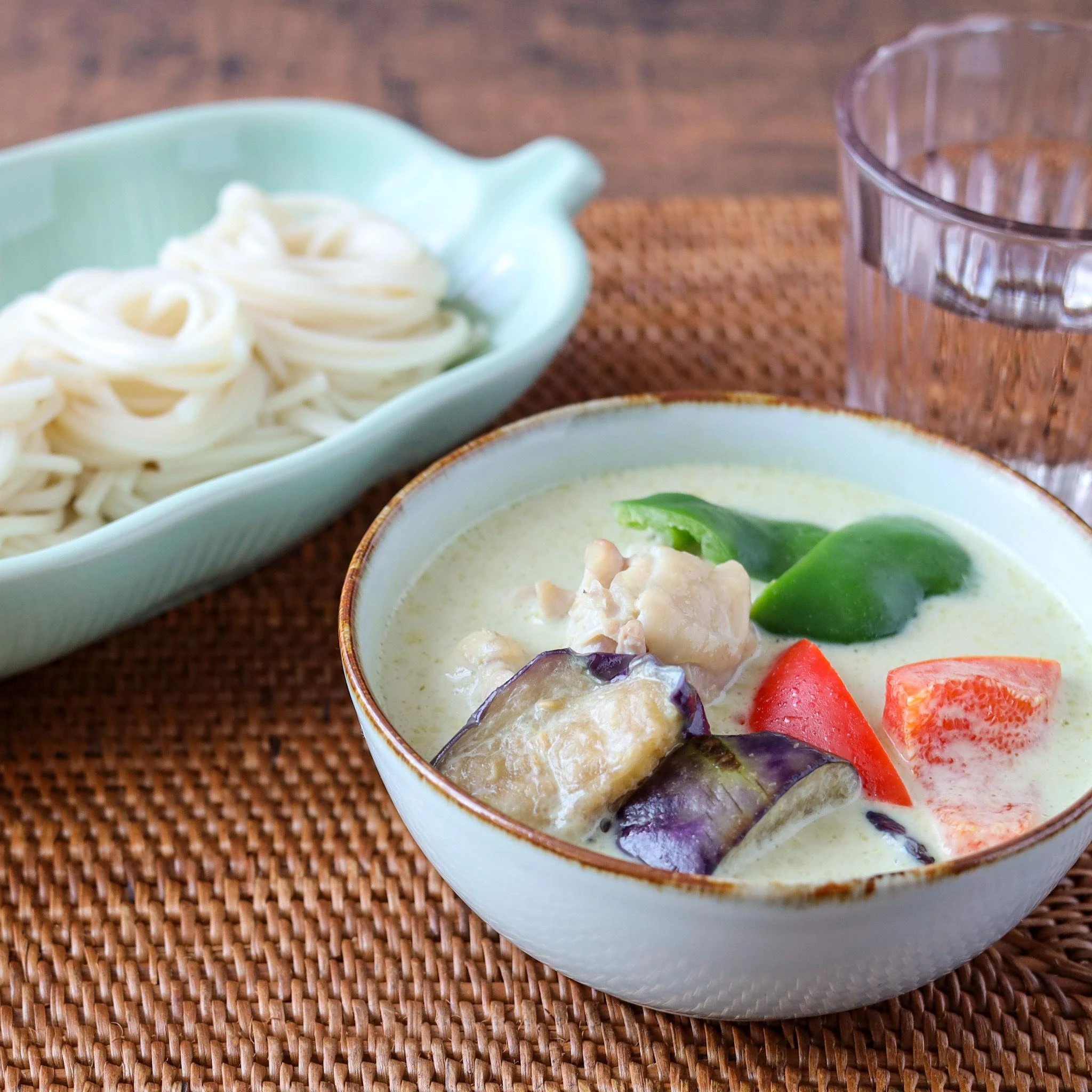 Green Curry Dipping Somen